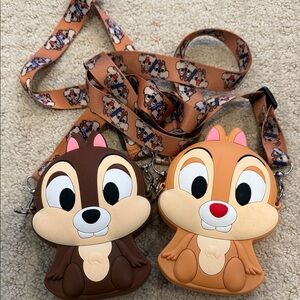 Chip and Dale Kids’ Silicone Crossbody Bags-Set of 2